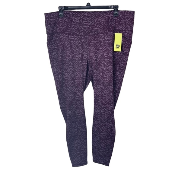 all in motion Pants - NWT all in motion High-Waisted Leopard Jacquard 2X